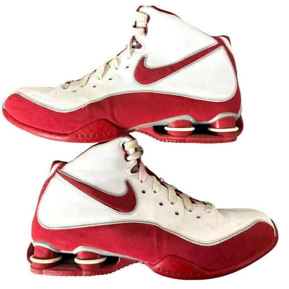 NIKE Flight Elite Slam Shox Basketball White Red Shoes Womens 8 Men‎ 6.5 - Picture 3 of 12